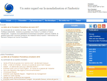 Tablet Screenshot of fondation-prometheus.org